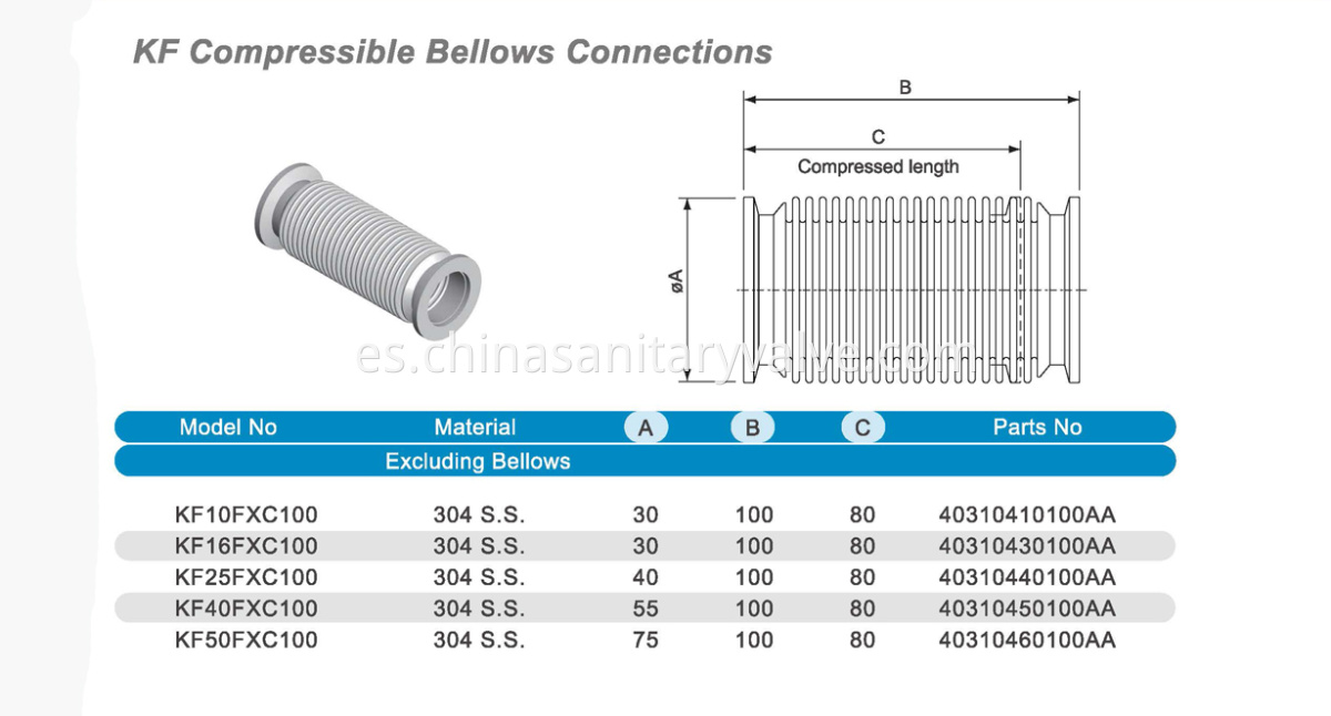 KF Compressible Bellows